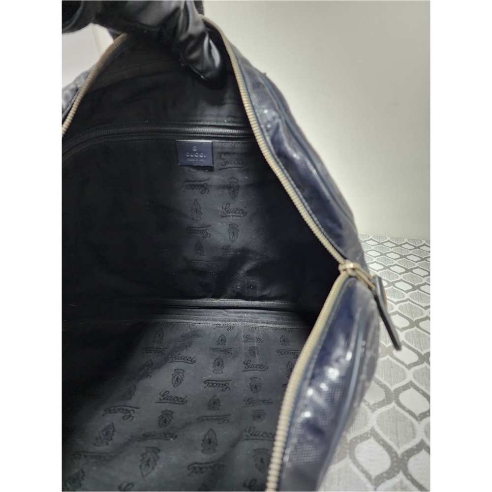 Gucci GG Imprimé Briefcase/Laptop Bag Navy Blue - Picture 14 of 14